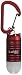 Nebo 6095 RED LUMO 25 Lumen Keychain Clip Light with Carabiner Clip, Red