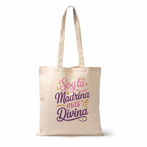 Miss Chapas | Tote Bag Madrina | bolsa de algodão personalizada e eco-friendly, presente ideal para madrinhas, design único e prático