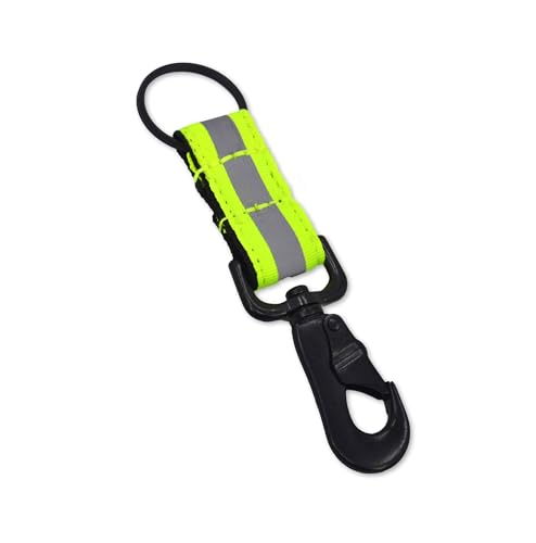 Lightning X Reflective Firefighter Key Chain | Fire Rescue Key Ring Holder for Turnout Gear | Gift for Fireman