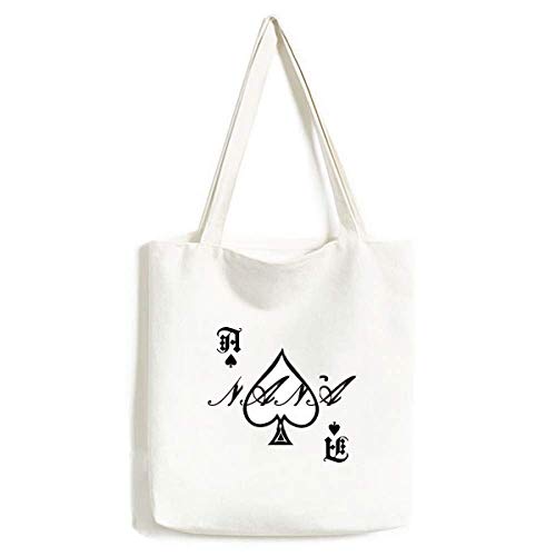 Sac à main Grandma Curlicue lavable pour lettres, artisanat et amateurs de poker bêche