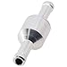 Inline Non-Return Check Valve for Fuel Line, 6mm-12mm Aluminum for One-Way Valve for Gas, Water, Air, Vacuum, Compatible with Carburetor & Marine, Automotive, RV, Agriculture Systems(6mm)