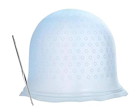 Reusable Hair Colouring Highlighting Dye Cap Hair Styling Tools for Men and Women Multicolor