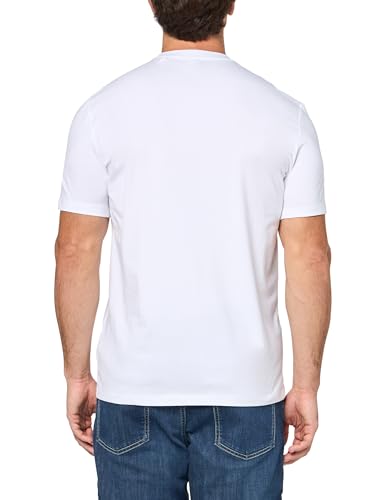 Guess Mens Eco Tonal Logo Short Sleeve T-Shirt, True White, Small
