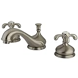Kingston Brass KS1168TX French Country Widespread Lavatory Faucet, Brushed Nickel