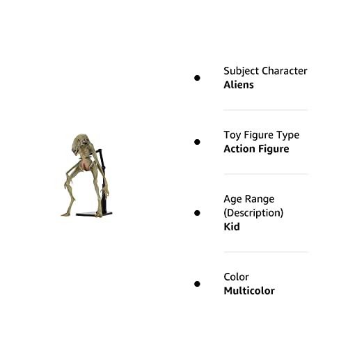 Necaa 51654 Aliens 7" Scale Action Figure Deluxe Alien Resurrection Newborn, Multicolor #TOP7