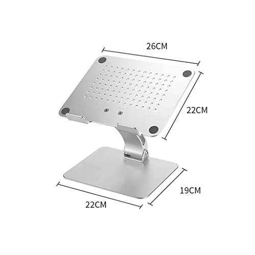 Soporte para computadora portátil elevador de escritorio ajustable suspendido color silver 3