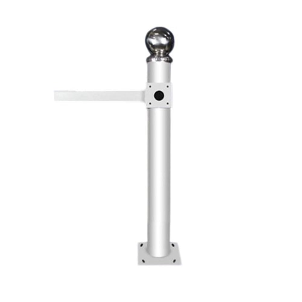 Este Soporte para cámara de vigilancia, Soporte Universal para Pared y Techo para cámaras Domo, Poste de Metal Resistente a la Intemperie, Longitud Ajustable de 100 cm.