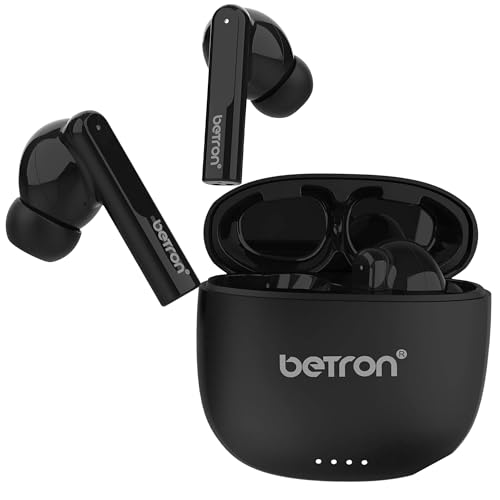 Betron TG30B Wireless Earbuds Bluetooth In-Ear Headphones with Noise Isolating Deep Bass Ear Buds and Built in Microphone Compatible with iPhone Samsung Galaxy