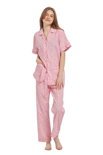 Pyjama femme coton confortable pour des soirées cocooning et des nuits douces en loungewear rose