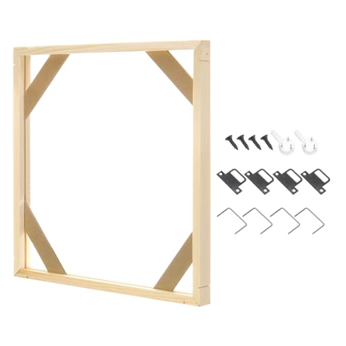 PATIKIL 12x12 inch Canvas Stretcher Bars, DIY Removable Wooden Splicing Canvas Frames Kit for Oil Paintings Poster Picture Photo, Arts Accessory, Paint by Numbers