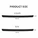 Car Rear Bumper Protector for Renault Clio 4 5 RS Grandtour 2014-2022, Rubber Anti-Scratch Anti-Slip Trunk Door Sill Guard Tailgate Protection Strip Accessories,B/Black red-104cm*9cm