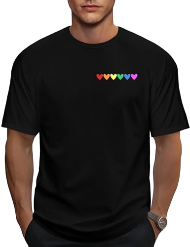 Image of Ithalt Pride Tank Top for Women LGBT Rainbow Flag Shirt Love Heart Graphic Tee Lesbian Gay Pride Sleeveless Vest