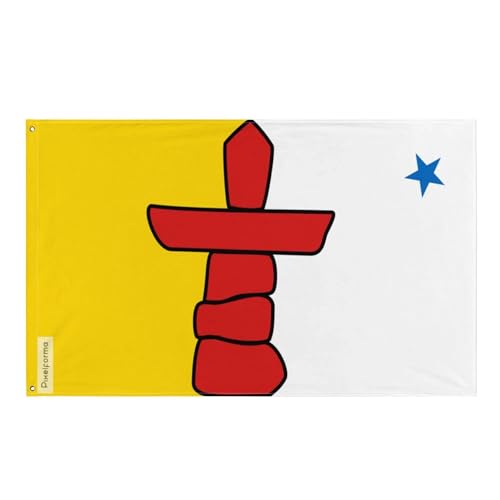 Drapeau Nunavut plusieurs tailles polyester usage intérieur extérieur