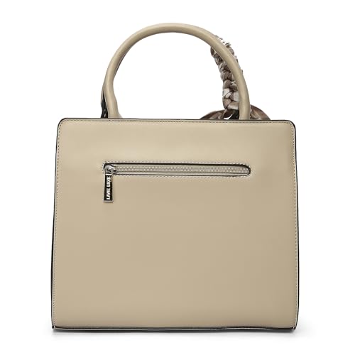 Image of Lavie Luxe Women's Quare25 Medium Debossed Satchel Handbag for Women | Satchel Bag for Work | Ladies purse | Stylish Shoulder Bag | Gift for Women