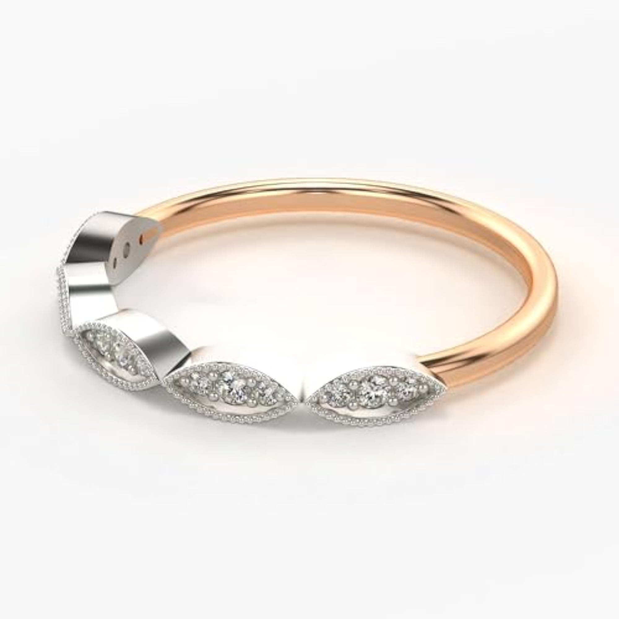 Women's Sterling Silver & Certified Lab Grown Diamond Ring, Stylish Design