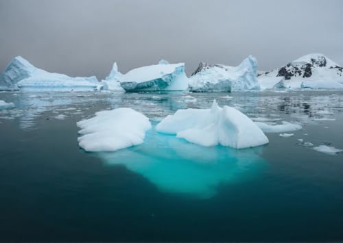 Soleil de minuit Antarctique image alu 110x80 pour grands murs vides