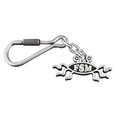 EvolveFISHFSM Flying Spaghetti Monster Keychain