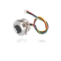 Fingerabdruckleser-Sensormodul, R503 Kreisförmiges Kapazitives Fingerabdruck-Identifikationsmodul Kapazitiver Fingerabdruck-Scanner mit 2-Farben-Ringanzeigeleuchte