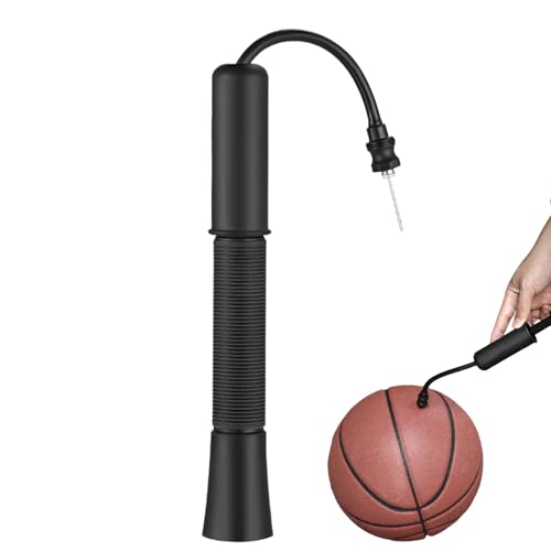 Bomba de bola portátil, kit de inflador de bomba de aire con aguja, inflador manual de bolas, soplador de globos de mano adecuado para fútbol, baloncesto, voleibol, globo, anillo de natación