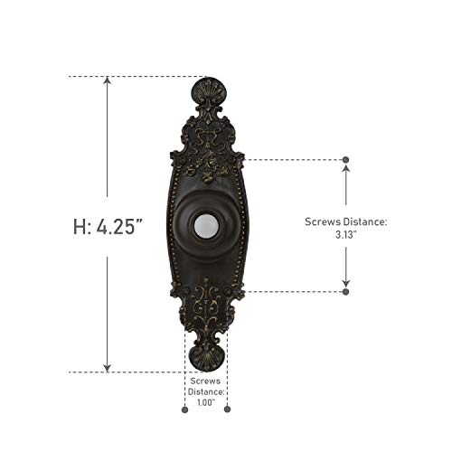 Craftmade Pb3035-Az Designer Surface Mount Lighted Doorbell Led Push Button, Antique Bronze (7"H X 2"W) #TOP1