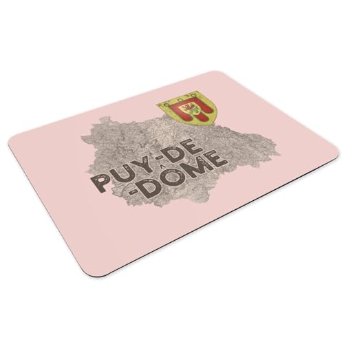 Sets de table Clermont carte ancienne de collection en caoutchouc rose - 3