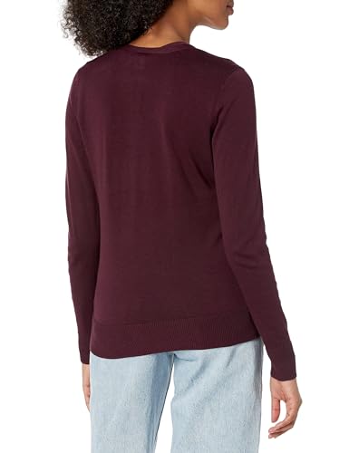 Amazon Essentials WAE35007FL18-BUR-XS Women'S Lightweight V-Neck Cardigan Sweater thumb #2