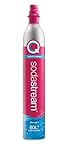 SodaStream - Cilindro Adicional de Gas Quick Connect, Modelos Terra y DUO, Exclusivo para Máquinas Gasificadoras de Agua SodaStream, Color Rosa - 60 L