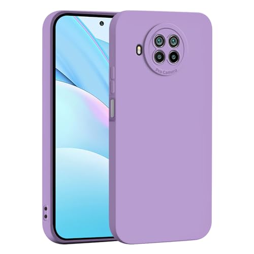 WBWONE Funda para Xiaomi Mi 10T Lite, Cámara Todo Incluido Case Suave TPU Silicona Carcasa Antigolpes Caso Resistente a los Arañazos - Púrpura
