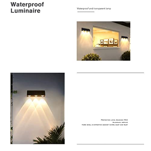 Lampe murale extérieure LED double tête éclairage étanche pour cour - 6
