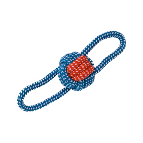 Image of Cotton Rope for Dogs and Pets |Knotted Woven Pet Dog Toy Eco-Friendly Cotton Rope Toys Medium /Small Dogs Toy |Chewing and Playing Teeth Cleaning and Training for Dogs and Puppies (Blue)