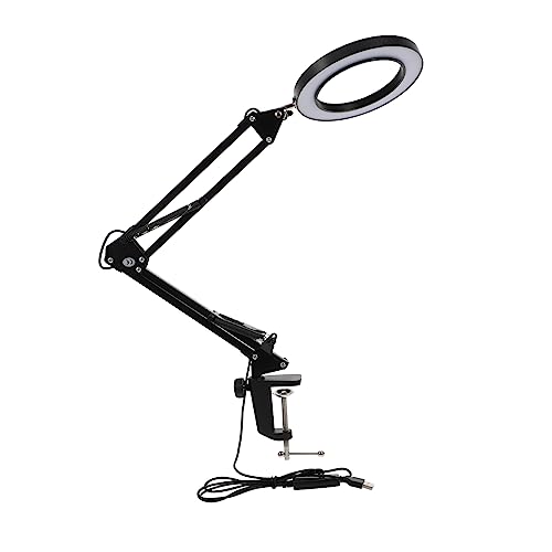 VILLCASE 1 Pieza LED Regulable y Flexible Manicura Precisión Escritorio Base Estable