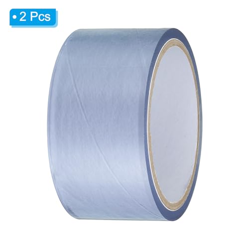 Image of PATIKIL Non Stick Static Tapes 2 in x 50 Ft, 2 Roll Duct Tape No Glue Electrostatic Adsorption Tape for Organizing Cables Securing Crafts, Transparent