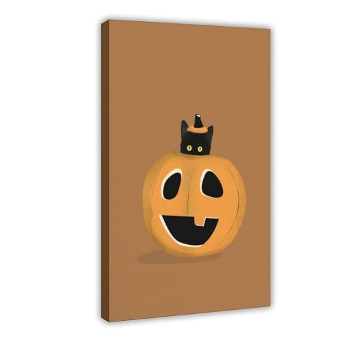 Poster effrayant d'Halloween sur toile, l'idée cadeau idéale pour amateurs de frisson