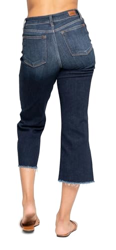 Judy Blue Women's High Waist Cropped Wide Leg Jeans2
