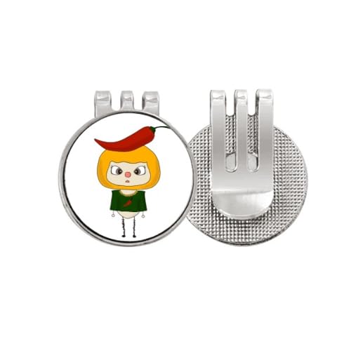 Marqueur de balle de golf cadeau original pour golfeur jeton en émail rouge à clip magnétique