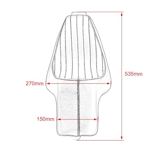 Asiento de moto Sportster XL Iron 883 acolchado premium de cuero sintético 4