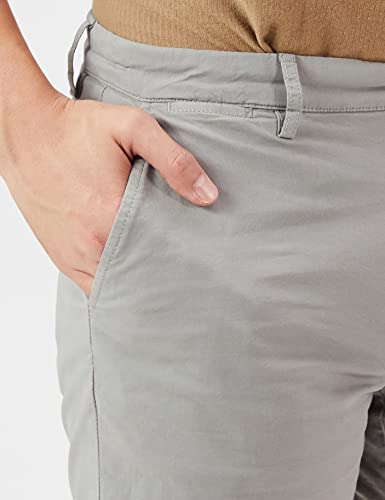 Amazon Essentials Men's Slim-Fit 5" Flat-Front Comfort Stretch Chino Shorts, Light Grey, 33 - Image 4