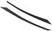 LDJTO Remplacement d'autocollants de sourcil de Phare de Garniture de paupière de sourcil de Phare de Voiture de Fiber de Carbone pour Le Style de Voiture civique