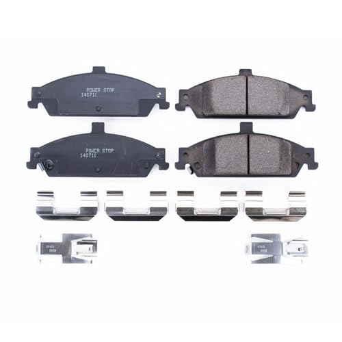 Image of PowerStop Front Brake Pads for Chevrolet Classic 2004-05 |Malibu 1997-03 |Oldsmobile Alero 1999-04 |Cutlass 1998-99 - Z17 Ceramic Brake Pads with Installation Hardware, 17-727