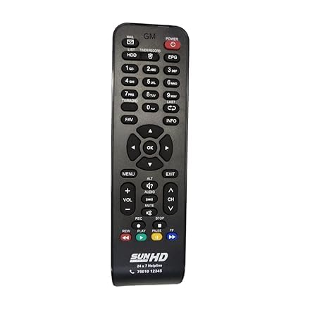 Compatible with Sun Direct DTH HD and Normal Sundirect Set-top Boxes. Comes with AAA Battery (Pack of 1) (Sun DTH HD)-picture-14