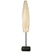 uHousDeco Patio Weatherproof Market Umbrella Cover with Zipper, Water Resistance, Outdoor Weatherproof, Beige Color