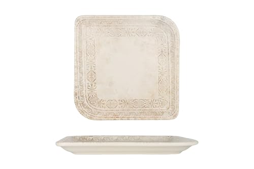 Garanzia del chip Edge By Bone Piatto di servizio - Antico - Porcellana - 22x22 cm - set di 2