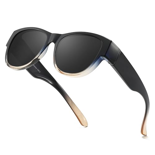 Xfeel Fit Over Glasses Sunglasses for Women Trendy Polarized UV Protection Sun Glasses for Driving