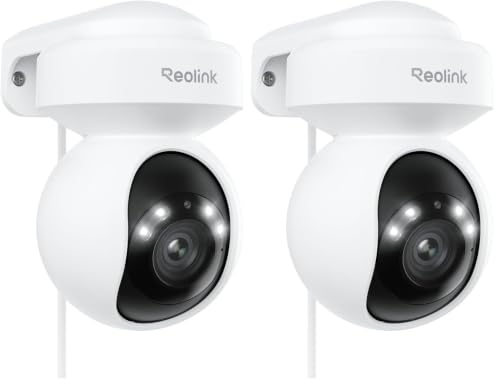Image of REOLINK E1 Outdoor Pro 4K PTZ Outdoor Security Camera WiFi Plug-in Power (Pack of 2)