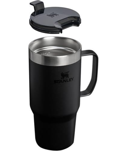 Image of STANLEY The Everyday Suburban Mug | 24 oz | Drink Through Lid | Cup for Coffee, Tea and Drinks | Insulated Stainless Steel Coffee Mug | BPA-Free | Black 2.0