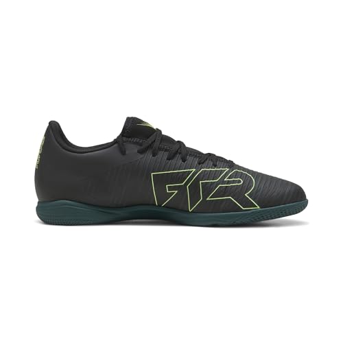 Image of PUMA Men's Future 8 Play Indoor Training Soccer Shoes, Black-Fizzy Light-Green Terrain AH25, 14 Future 8 Play It