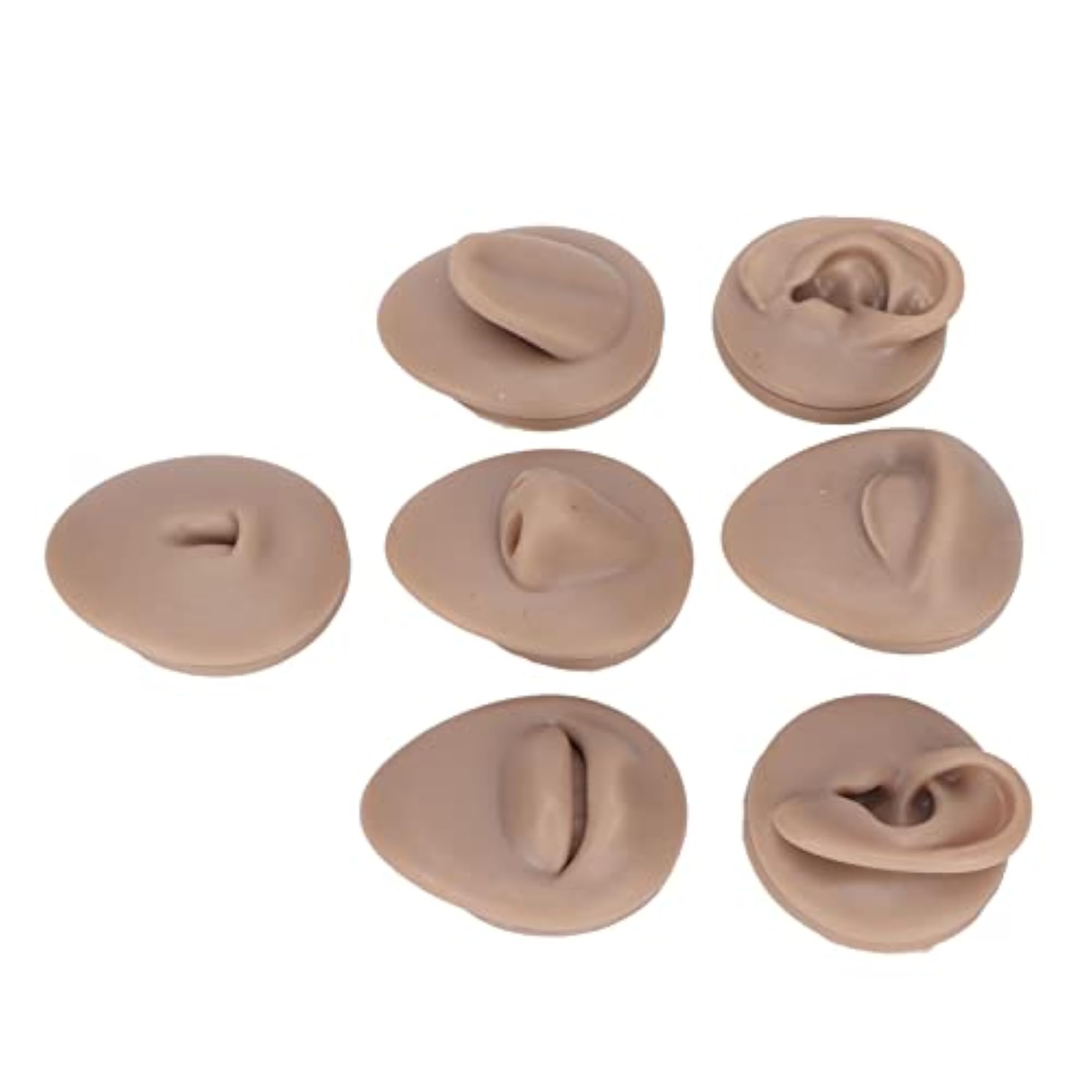 Body Piercing Practice Model, Silicone Mouth and Belly Button