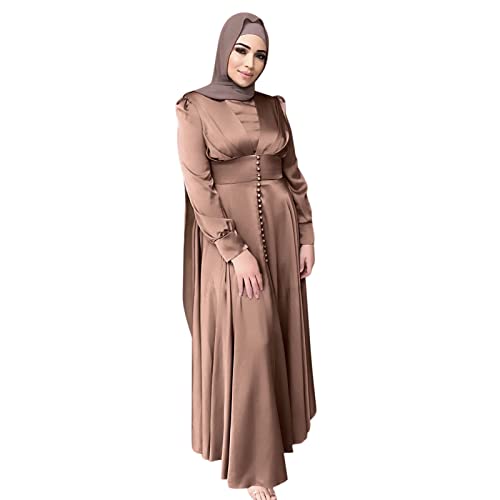 Abaya satin non transparente : la robe longue opaque pour femme