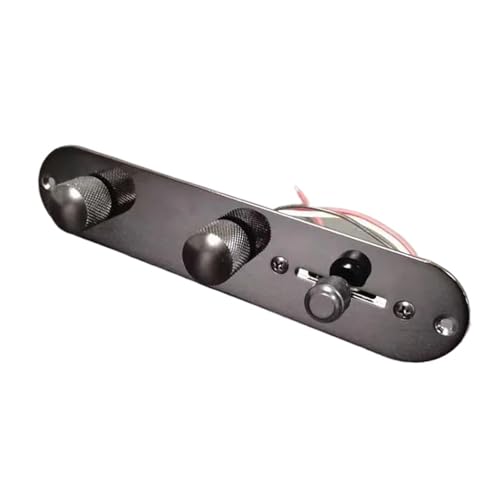 標準エレキギター 3ウェイワイヤード ロード済み配線済みコントロールプレートハーネス(Black)