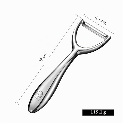Foto von Gourmet Easy Sparschäler Y Edelstahl für Obst & Gemüse, ultrascharfe Klinge